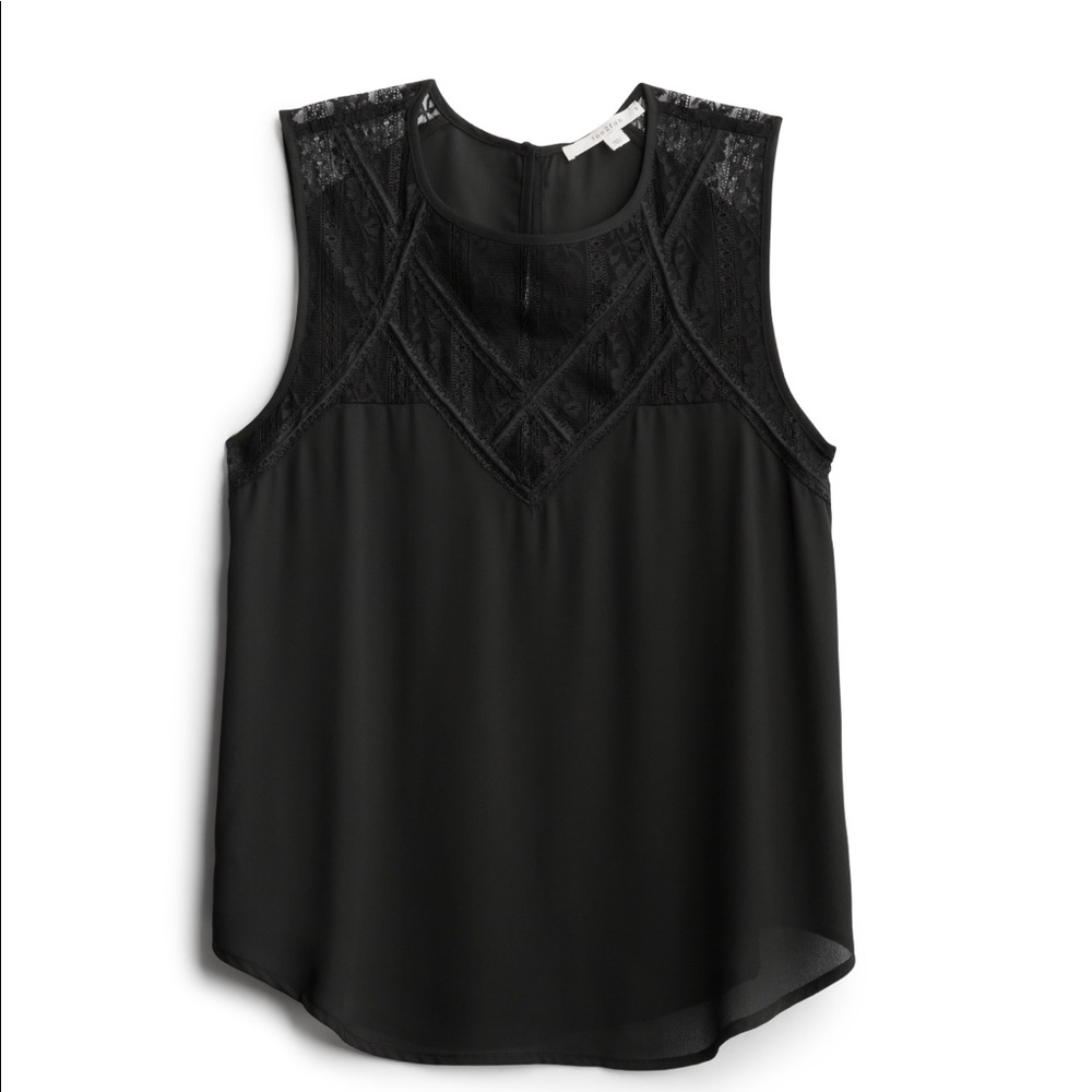 Black lace blouse